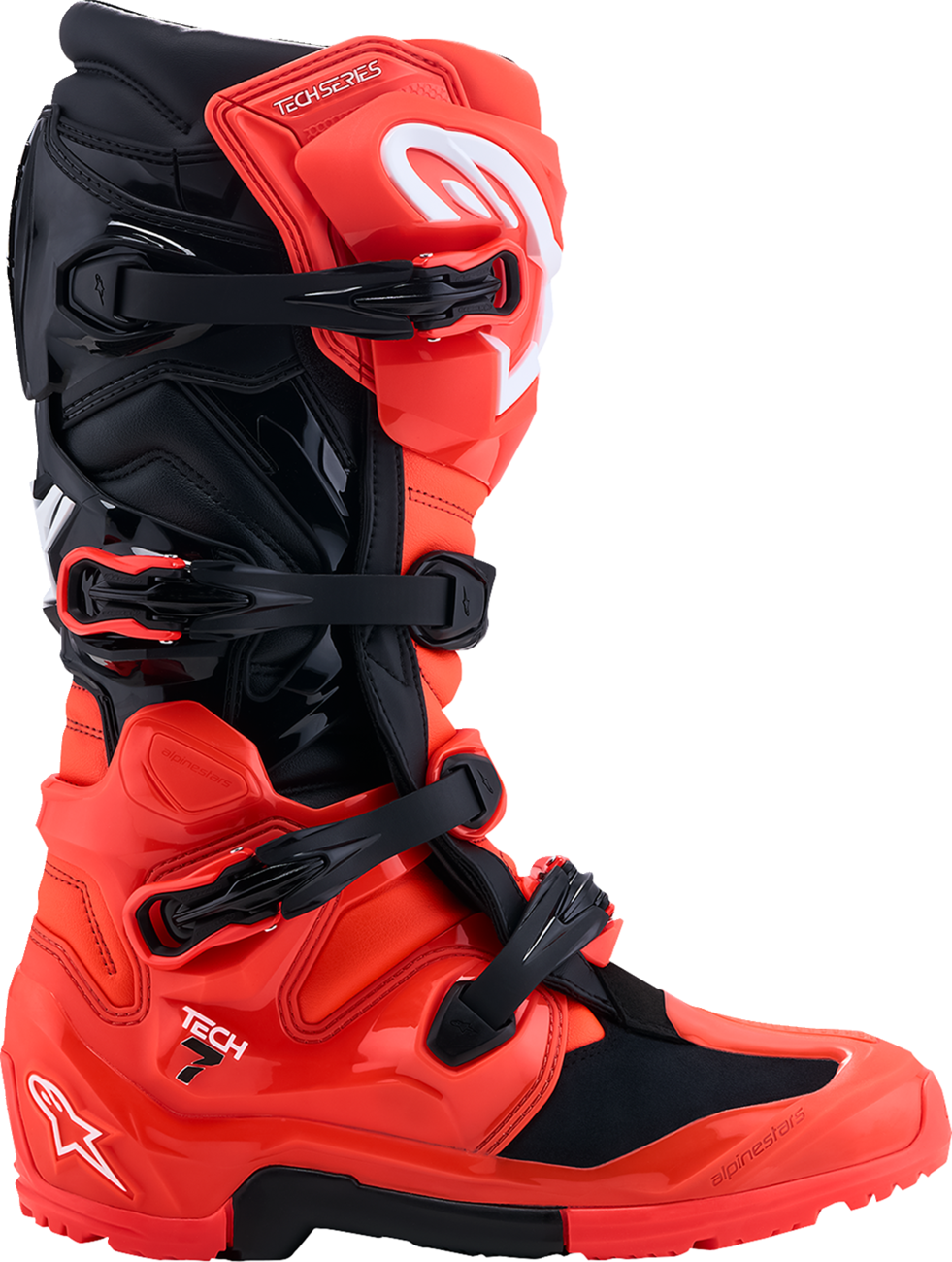 ALPINESTARS Tech 7 Enduro Boots - Black/Fluorescent Red - US 11 / EU 45.5 2010426-314-11
