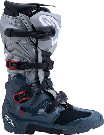 ALPINESTARS Tech 7 Enduro Drystar® Boots - Dark Gray/Red - US 8 / EU 42 2010526-9339-8
