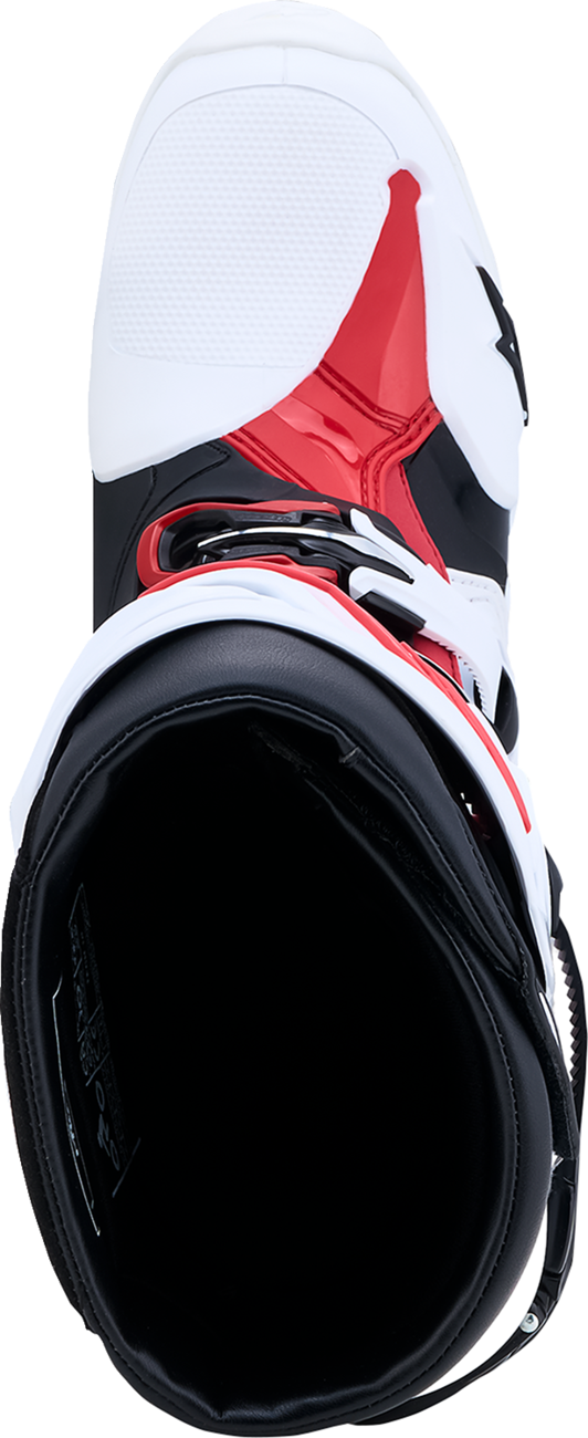 ALPINESTARS Tech 10 Boots - White/Black/Bright Red - US 7 / EU 40.5 2010020-2030-7