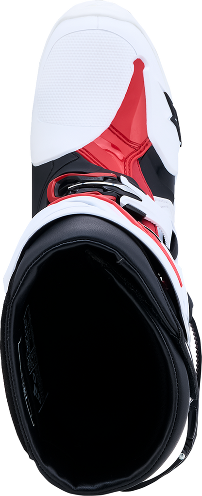 ALPINESTARS Tech 10 Boots - White/Black/Bright Red - US 7 / EU 40.5 2010020-2030-7