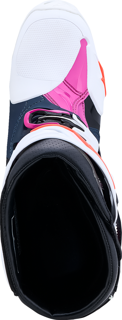 ALPINESTARS Tech 10 Supervented Boots - Dark Blue/White/Black/Fuchsia - US 11 / EU 45.5 2010520-7337-11