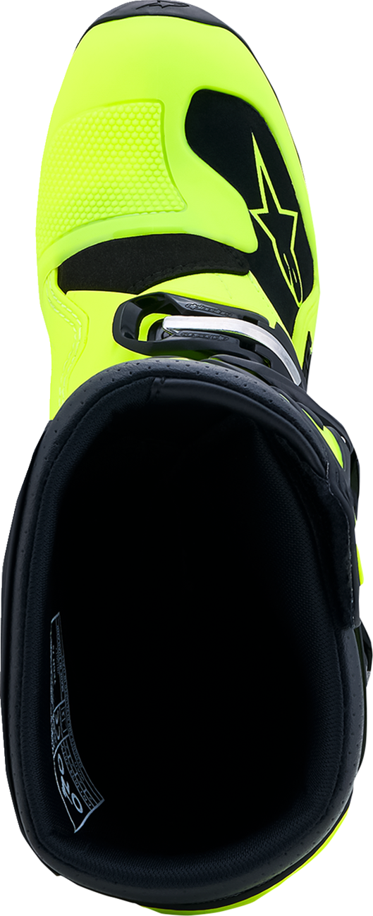ALPINESTARS Youth Tech 7S Boots - Fluorescent Yellow/Black - US 2 / EU 34 2015017-551-2