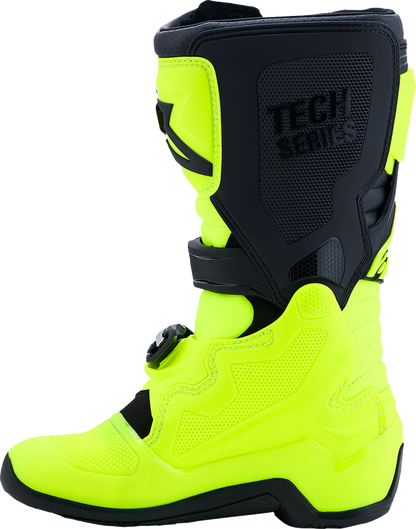 ALPINESTARS Youth Tech 7S Boots - Fluorescent Yellow/Black - US 2 / EU 34 2015017-551-2