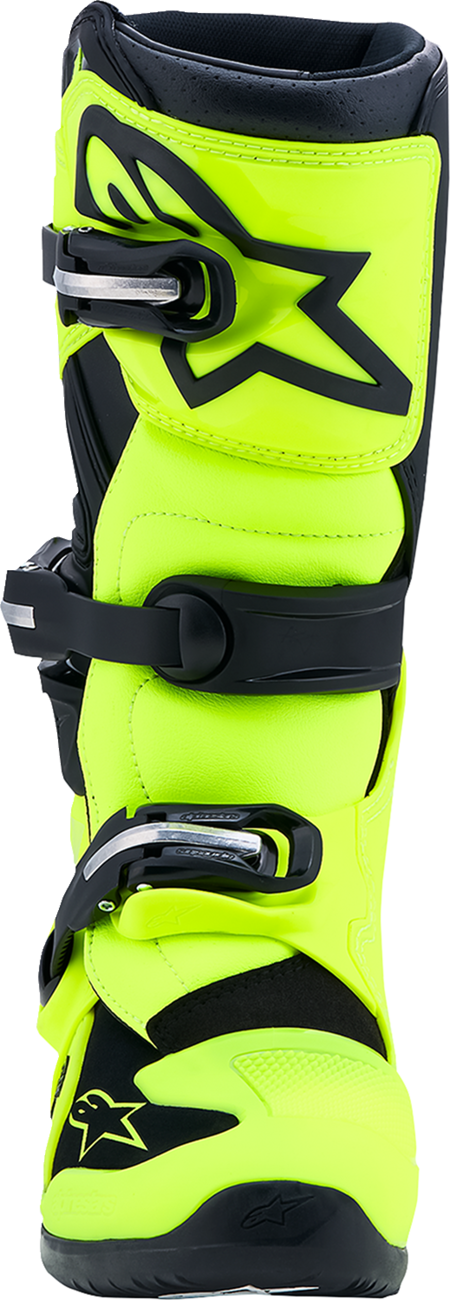 ALPINESTARS Youth Tech 7S Boots - Fluorescent Yellow/Black - US 2 / EU 34 2015017-551-2