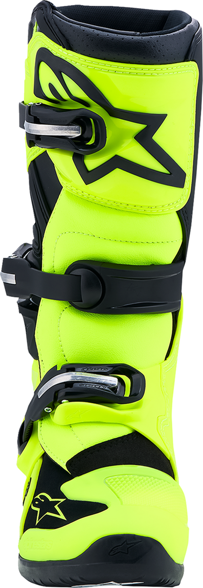 ALPINESTARS Youth Tech 7S Boots - Fluorescent Yellow/Black - US 2 / EU 34 2015017-551-2