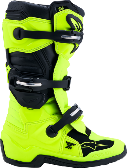 ALPINESTARS Youth Tech 7S Boots - Fluorescent Yellow/Black - US 8 / EU 42 2015017-551-8