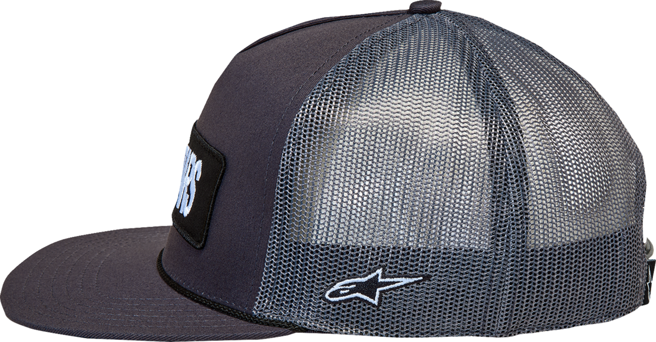 ALPINESTARS Ten Trucker Hat - Dark Gray/Dark Gray - One Size 1236-81440-1717