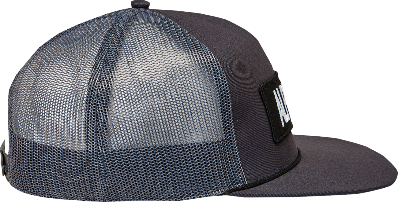 ALPINESTARS Ten Trucker Hat - Dark Gray/Dark Gray - One Size 1236-81440-1717