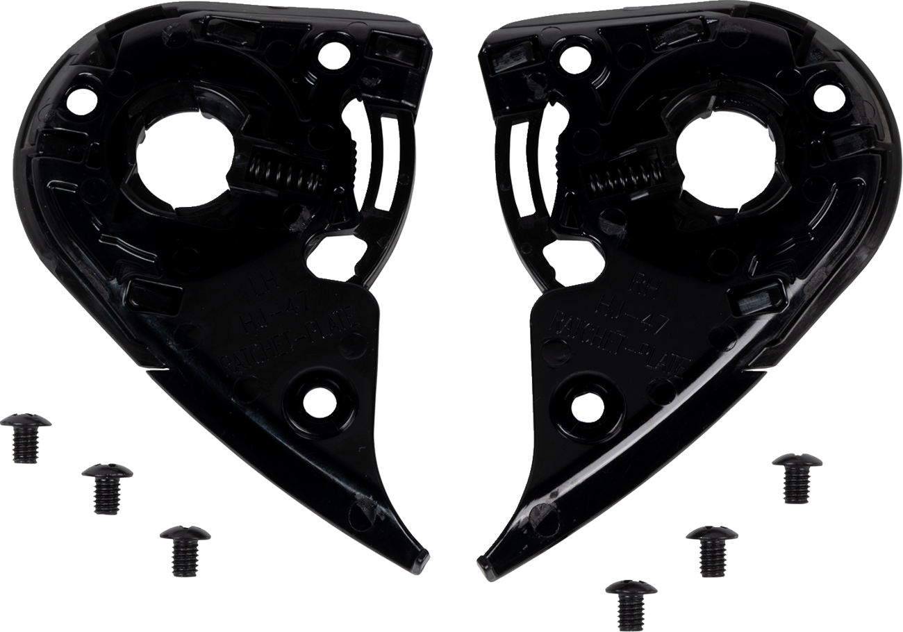 HJC HJ-47 Gear Plate Set - RPHA 60 - Black HHJ47G3000300