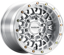 RACELINE WHEELS Wheel - Omega Beadlock - Front/Rear - Machined with Gloss Silver Ring - 15x7 - 6/5.5 - +38 mm A15MA-57060+38