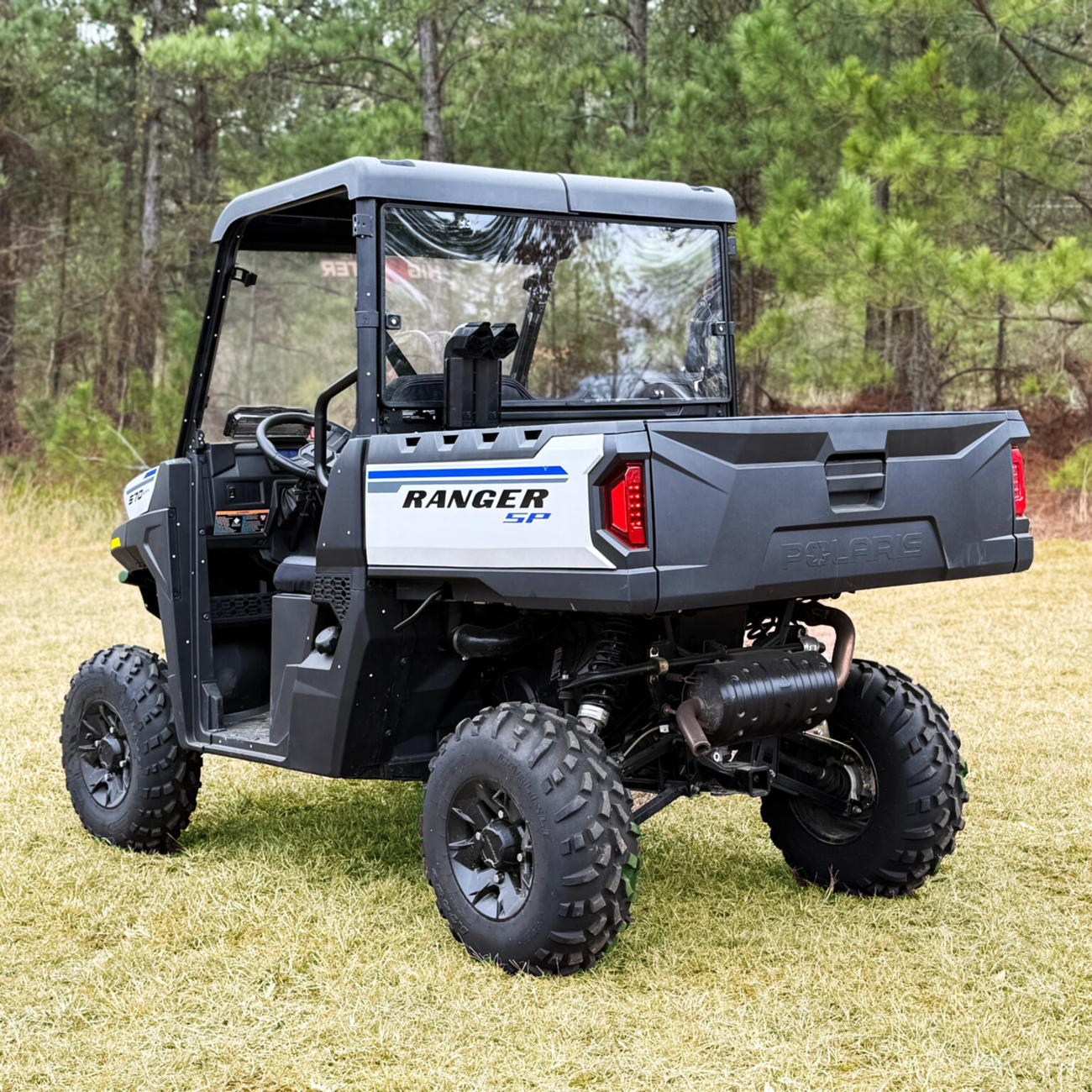 SEIZMIK Poly Rear Windshield - UV Resistant - Polaris - Ranger 50-55336KIT