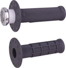ODI Universal Micro-X Half-Waffle Lock-On Grips - Graphite H21UMXH
