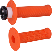 ODI Universal Micro-X Half-Waffle Lock-On Grips - Orange H21UMXO