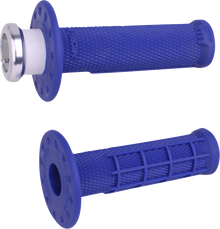 ODI Universal Micro-X Half-Waffle Lock-On Grips - Blue H21UMXU