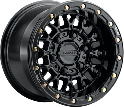 RACELINE WHEELS Wheel - Omega Beadlock - Rear - Black with Gloss Black Ring - 15x10 - 6/5.5 - +25 mm A15GB-51060+25