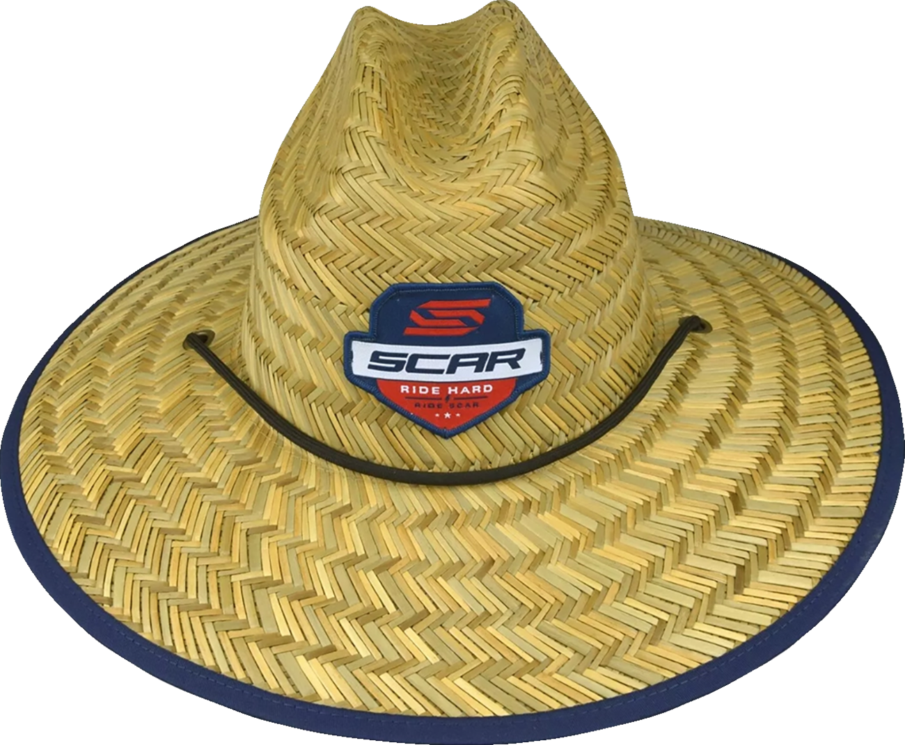 SCAR RACING Straw Hat - Brown/Navy Blue STHAT102