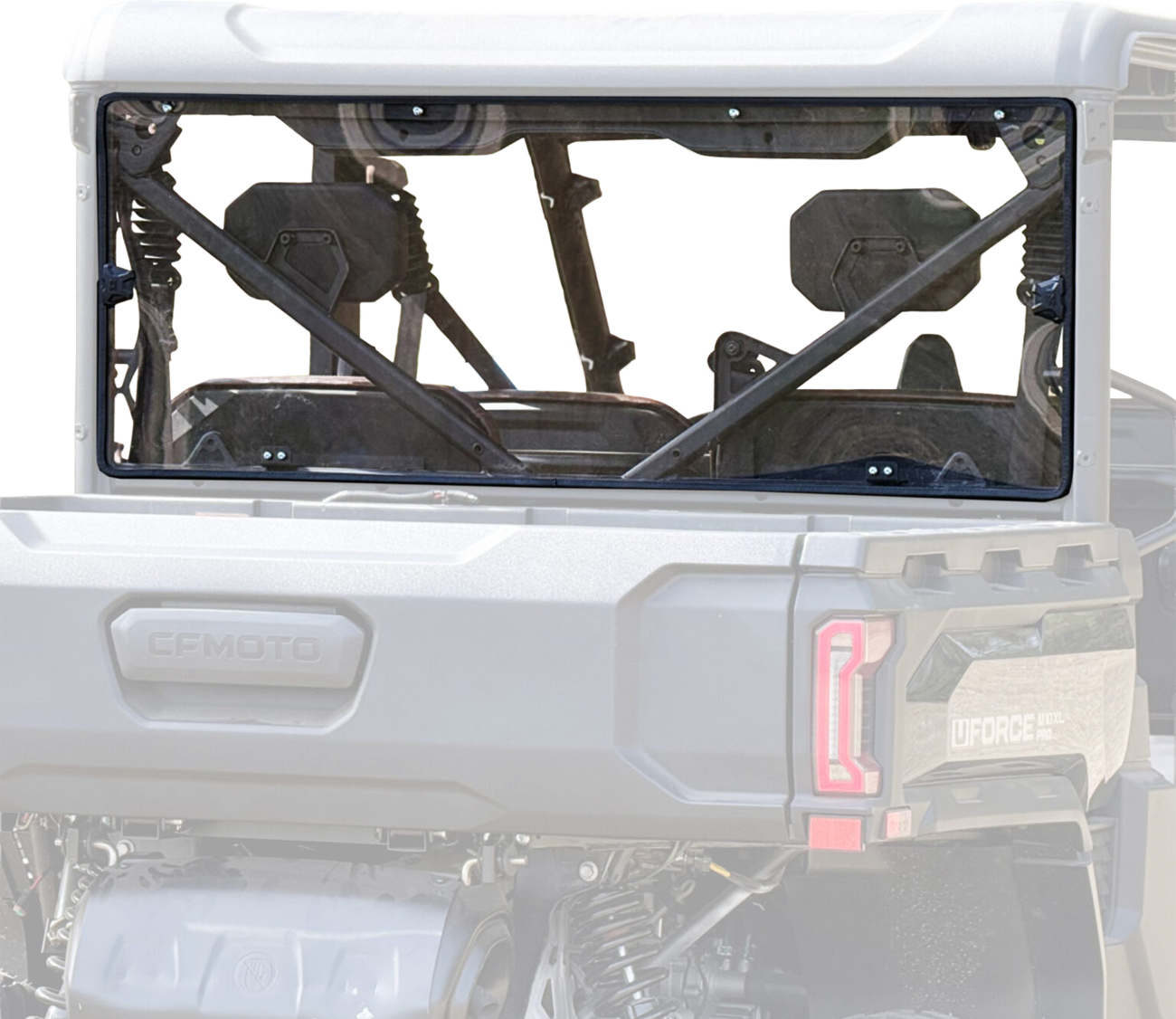SEIZMIK Poly Rear Windshield - UV Resistant - CFMOTO - UFORCE 50-55337KIT