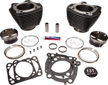 S&S CYCLE 131" Hot Set Up® - 4-5/8" Stroke - Black Granite w/Highlight - M8 320-0623