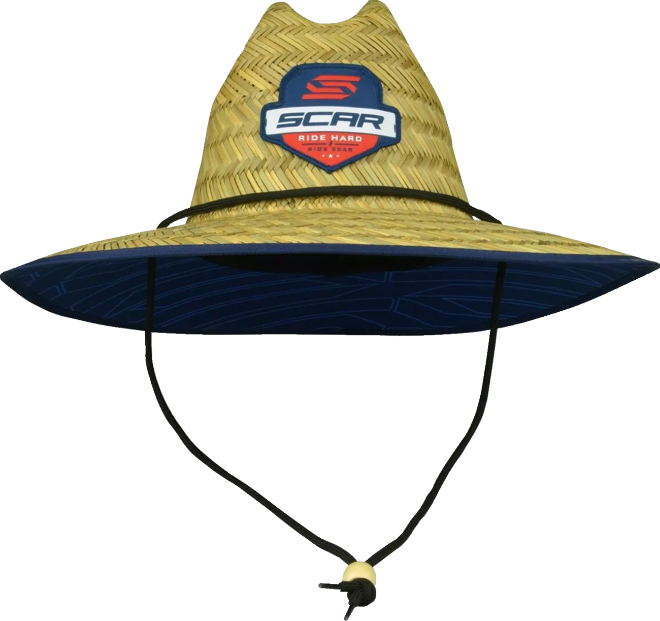 SCAR RACING Straw Hat - Brown/Navy Blue STHAT102