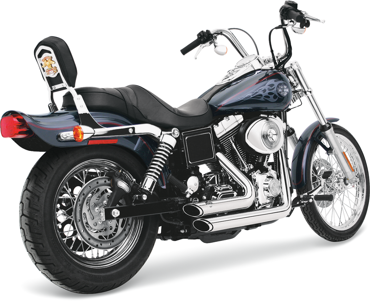 VANCE & HINES Shortshots Staggered Exhaust System - Chrome - Dyna 17214