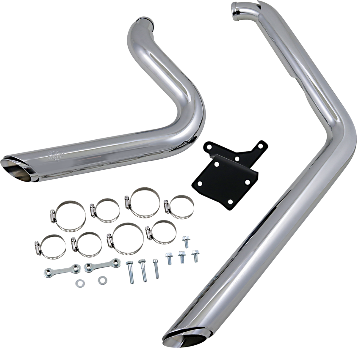 VANCE & HINES Shortshots Staggered Exhaust System - Chrome - Dyna 17214