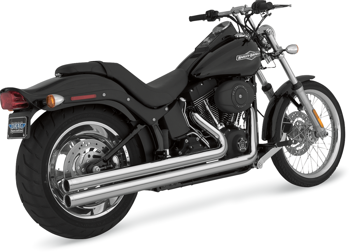 VANCE & HINES Big Shots Exhaust System - Long - Chrome - Softail 17924