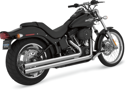 VANCE & HINES Big Shots Exhaust System - Long - Chrome - Softail 17924