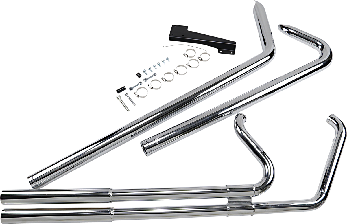 VANCE & HINES Big Shots Exhaust System - Long - Chrome - Softail 17924