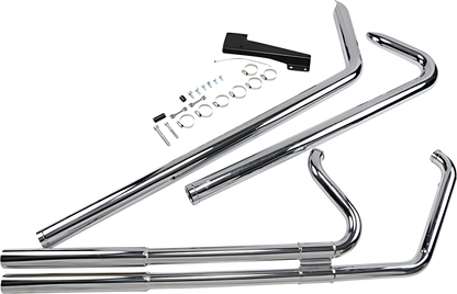 VANCE & HINES Big Shots Exhaust System - Long - Chrome - Softail 17924