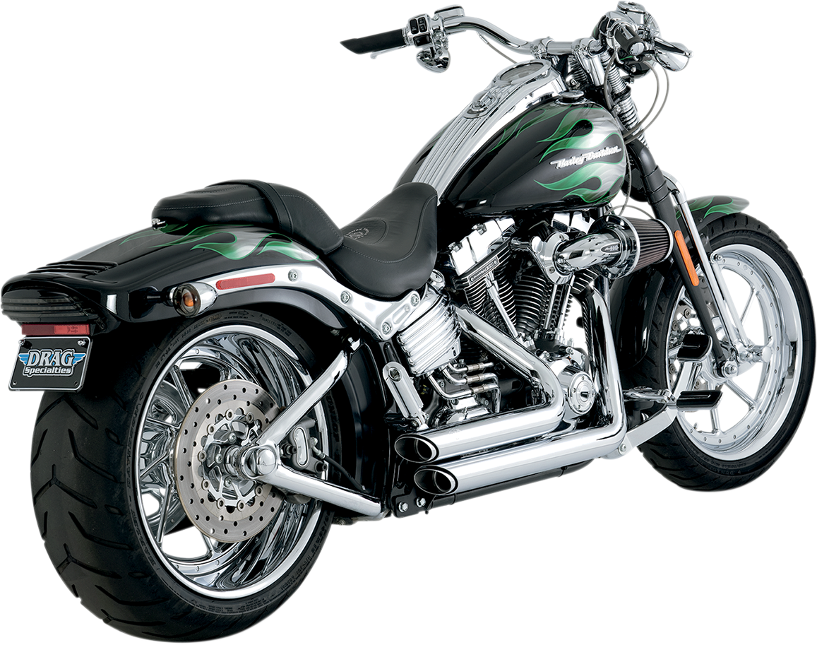 VANCE & HINES Shortshots Staggered Exhaust System - Chrome - Softail 17222