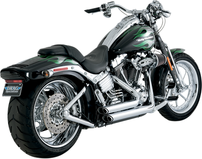 VANCE & HINES Shortshots Staggered Exhaust System - Chrome - Softail 17222