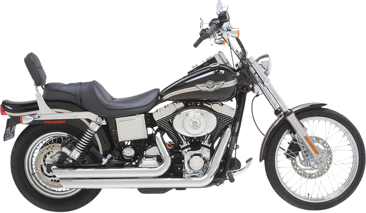 VANCE & HINES Big Shots Staggered Exhaust System - Chrome - Dyna 17912