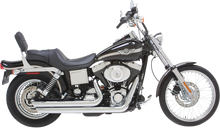 VANCE & HINES Big Shots Staggered Exhaust System - Chrome - Dyna 17912