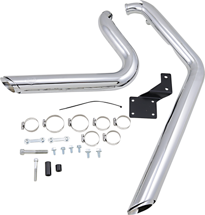 VANCE & HINES Shortshots Staggered Exhaust System - Chrome - Softail 17222