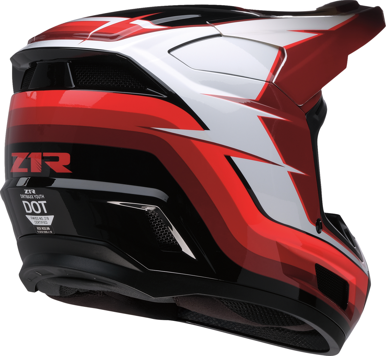 Z1R Youth Dirt Maxx - Vortex - Red/White - Small 0111-1881