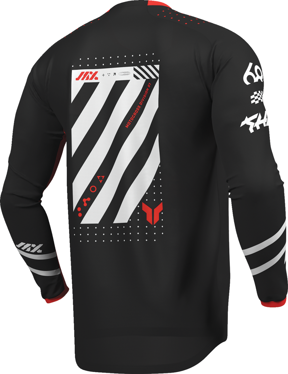 THOR Lauchmode Futura Jersey - Black/Red - XL 2910-8893