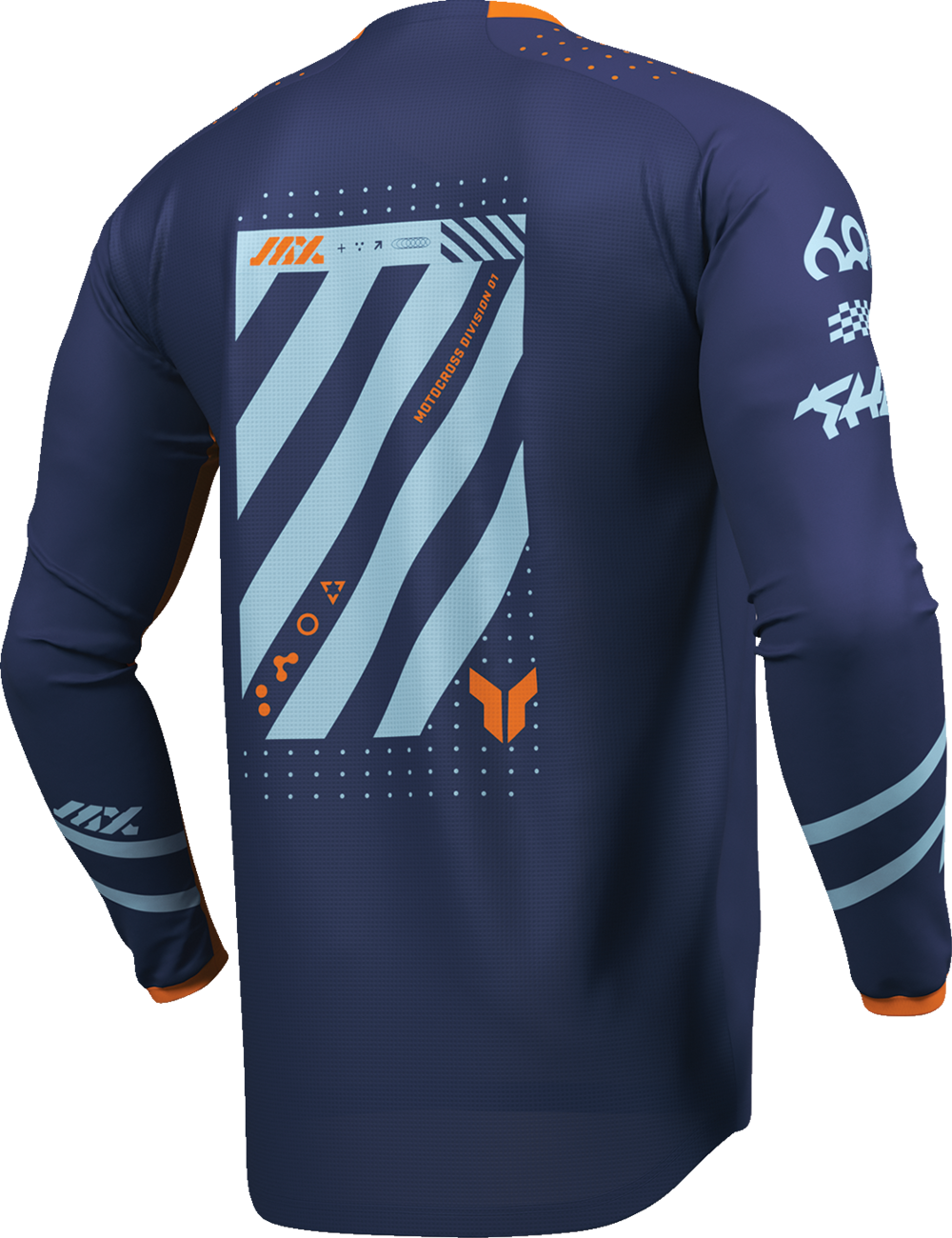 THOR Youth Launchmode Futura Jersey - Navy/Orange - Small 2912-2763