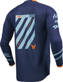 THOR Youth Launchmode Futura Jersey - Navy/Orange - Small 2912-2763