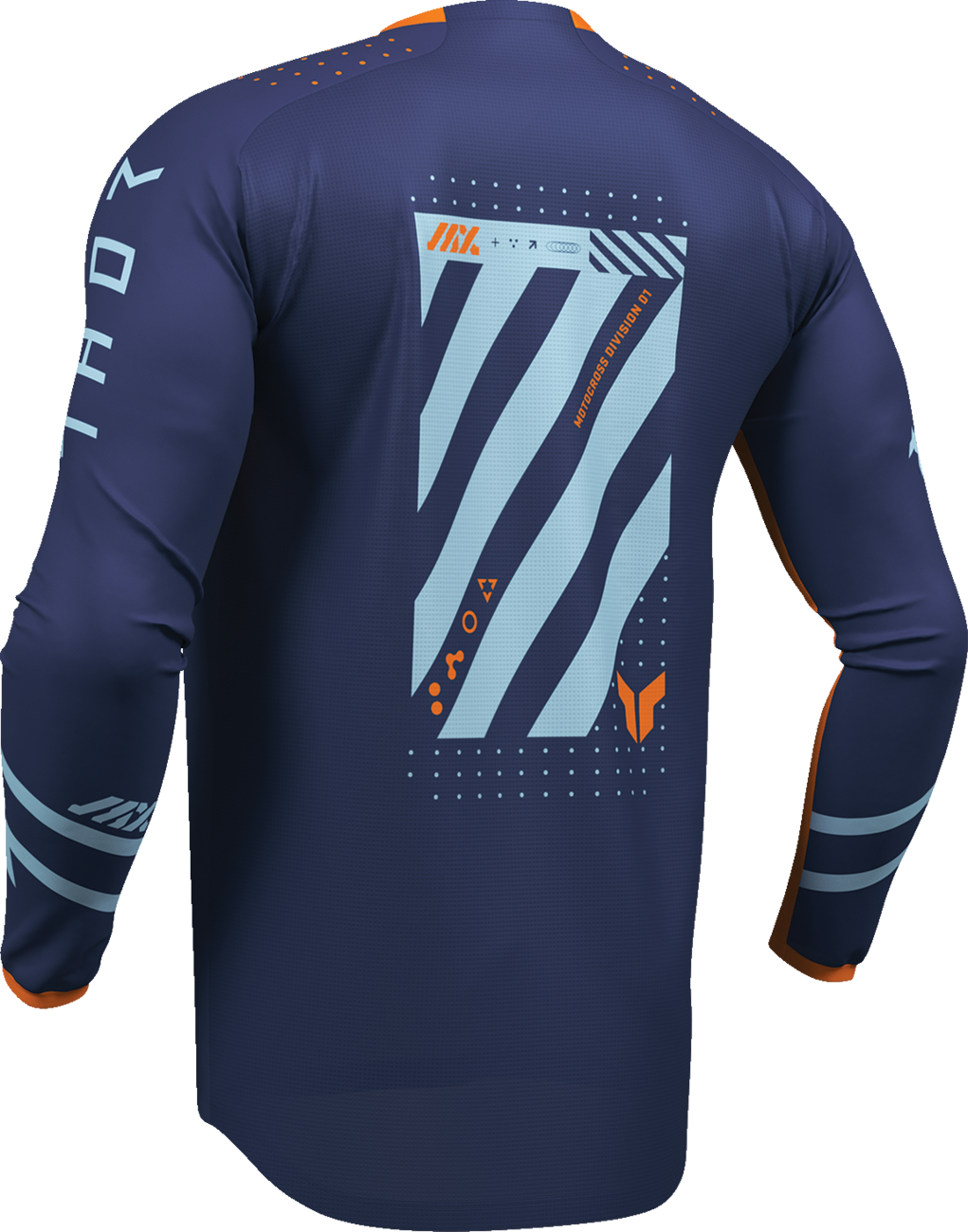 THOR Youth Launchmode Futura Jersey - Navy/Orange - Small 2912-2763