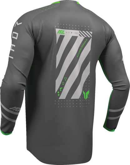 THOR Lauchmode Futura Jersey - Charcoal/Green - Medium 2910-8897