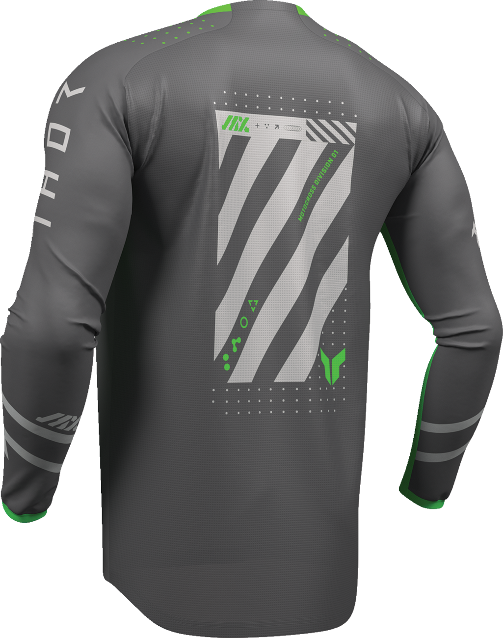 THOR Lauchmode Futura Jersey - Charcoal/Green - Medium 2910-8897