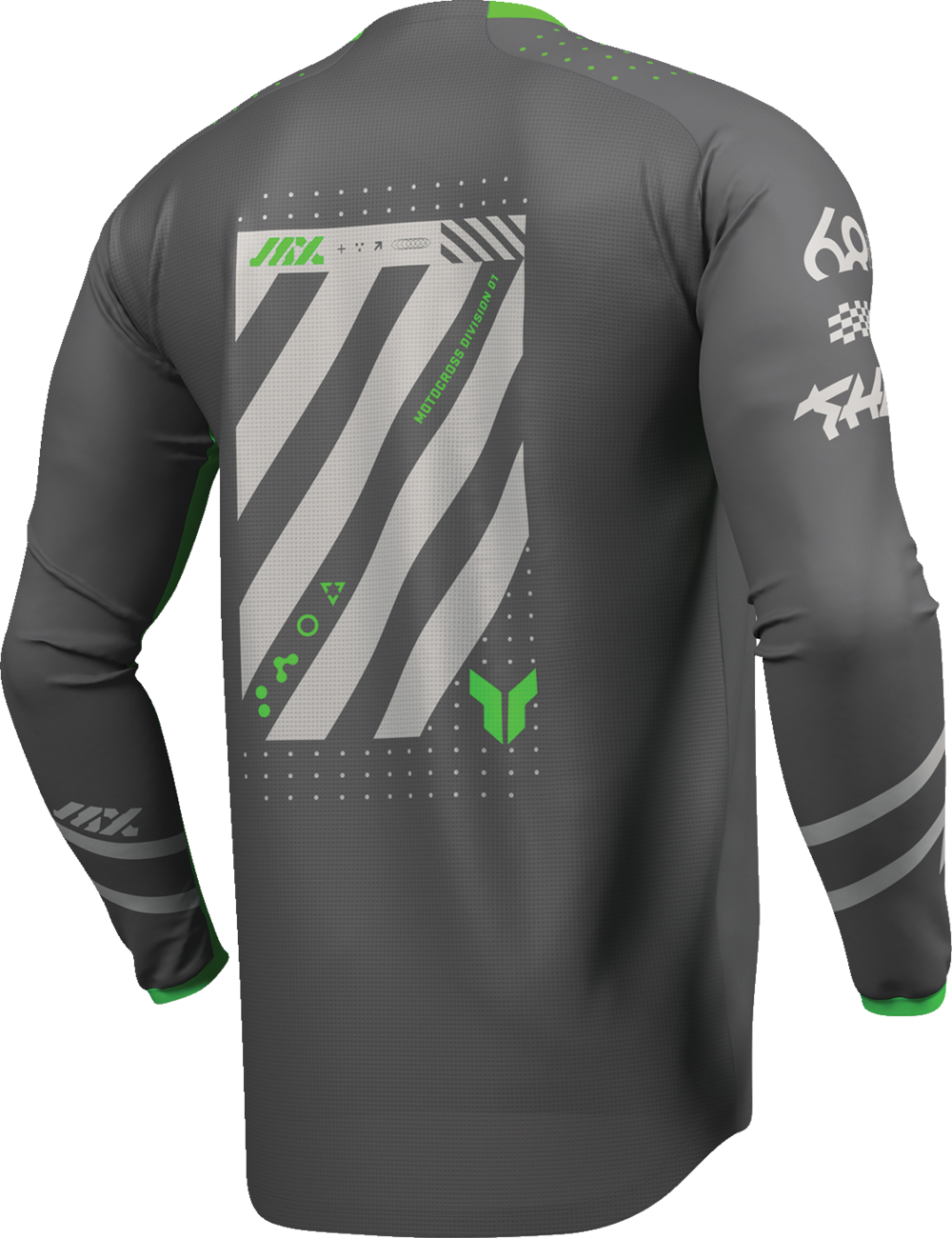 THOR Lauchmode Futura Jersey - Charcoal/Green - Medium 2910-8897