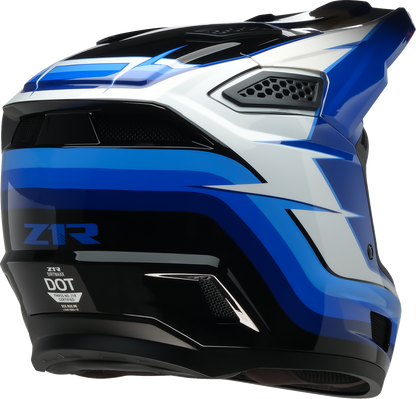 Z1R Dirt Maxx Helmet - Vortex - Blue/White - 2XL 0110-9692