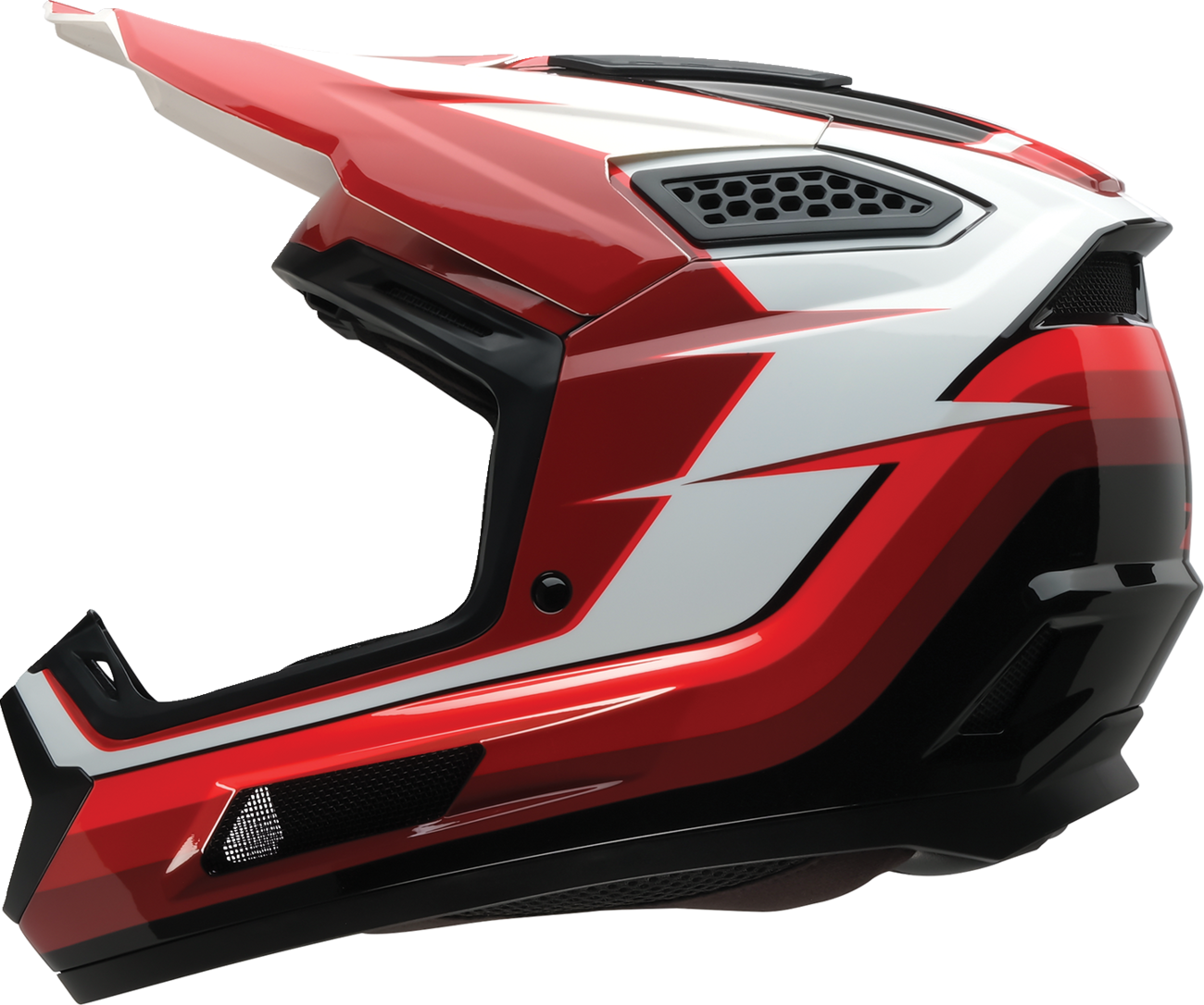 Z1R Dirt Maxx Helmet - Vortex - Red/White - Large 0110-9699