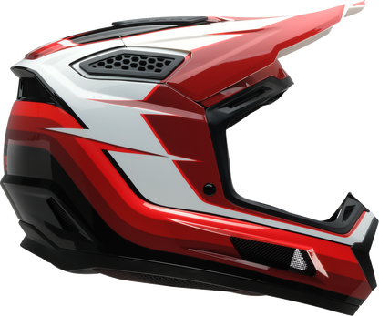 Z1R Dirt Maxx Helmet - Vortex - Red/White - Large 0110-9699