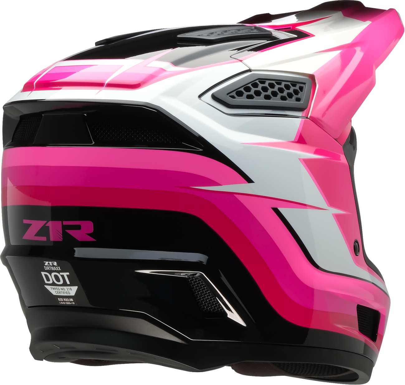 Z1R Dirt Maxx Helmet - Vortex - Pink/White - 2XL 0110-9710