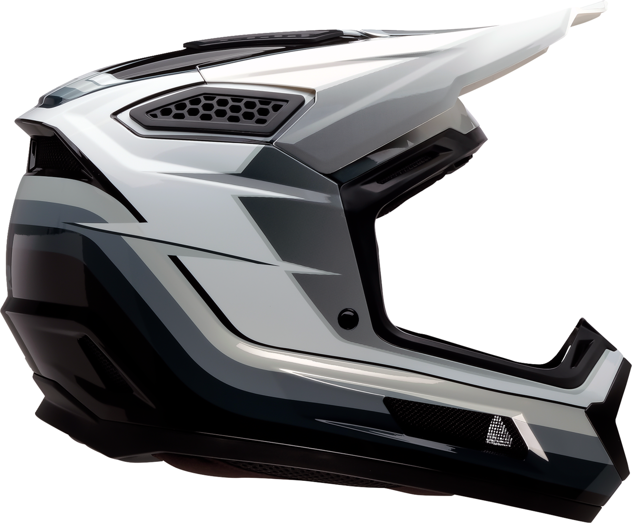 Z1R Dirt Maxx Helmet - Vortex - Black/White/Gray - XL 0110-9717