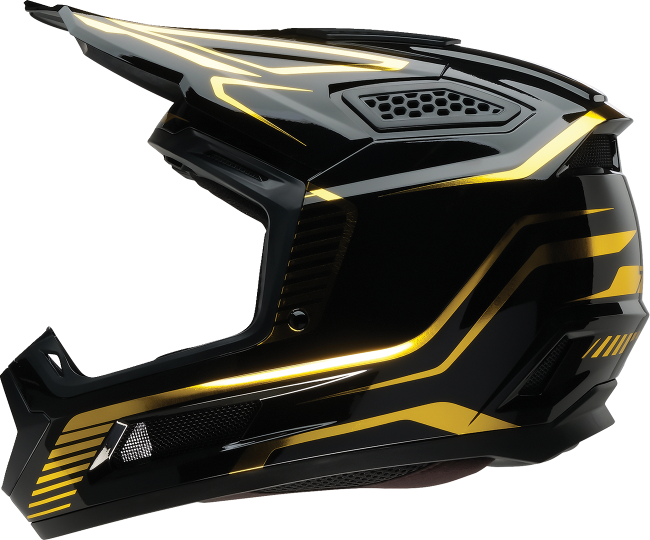 Z1R Dirt Maxx Helmet - Monogram - Black/Gold - XL 0110-9741