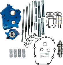 S&S CYCLE Cam Chest - Water Cooled - HPT560 - Chrome Pushrod Tubes - VVT M8 310-1432