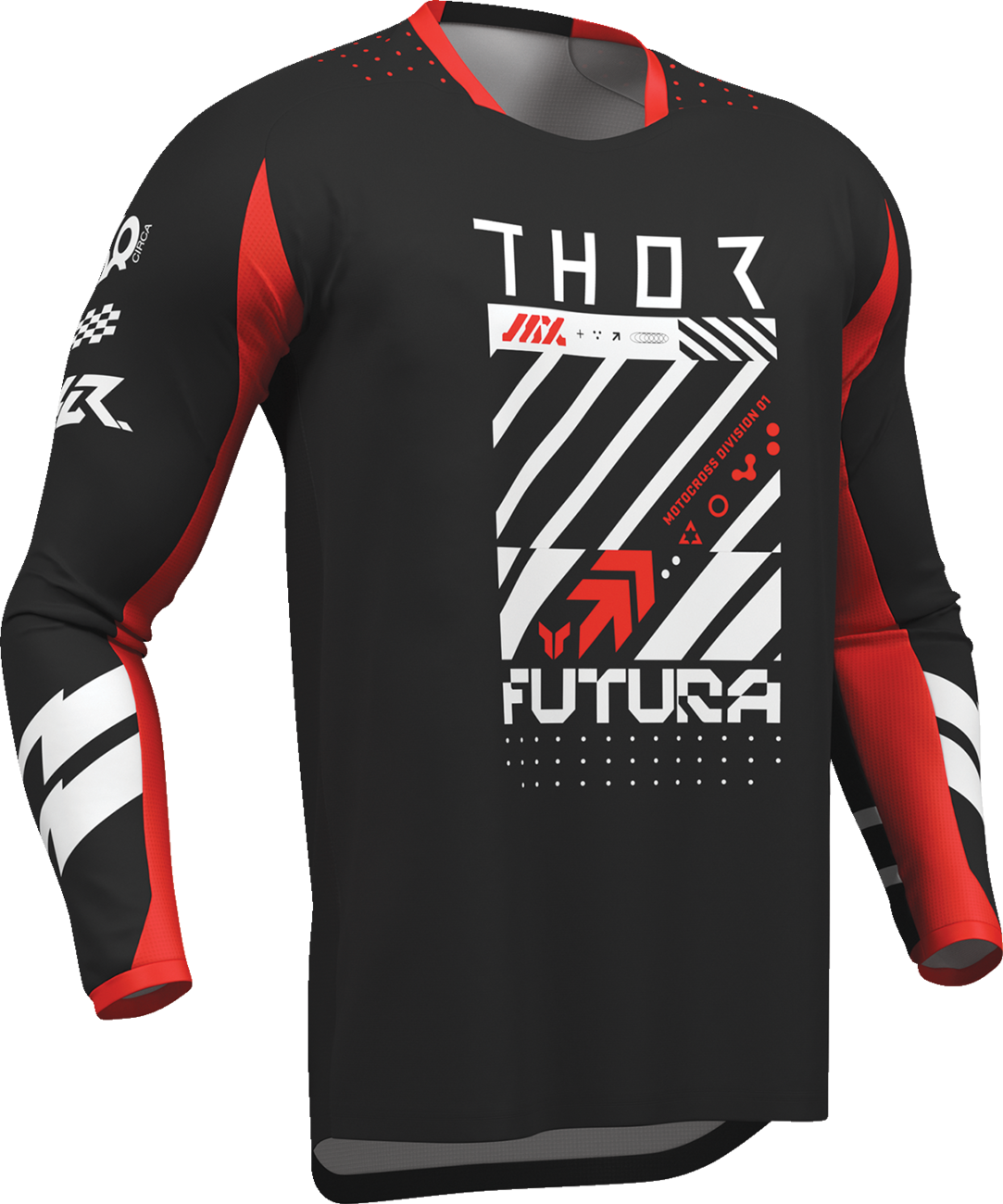 THOR Youth Launchmode Futura Jersey - Black/Red - 2XS 2912-2755